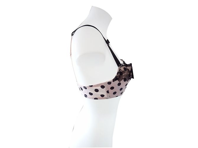 Soutien-gorge Chantal Thomass Corbeille Taille 95E - Noir/argent, Neuf Avec étiquettes, Modèle Ivresse