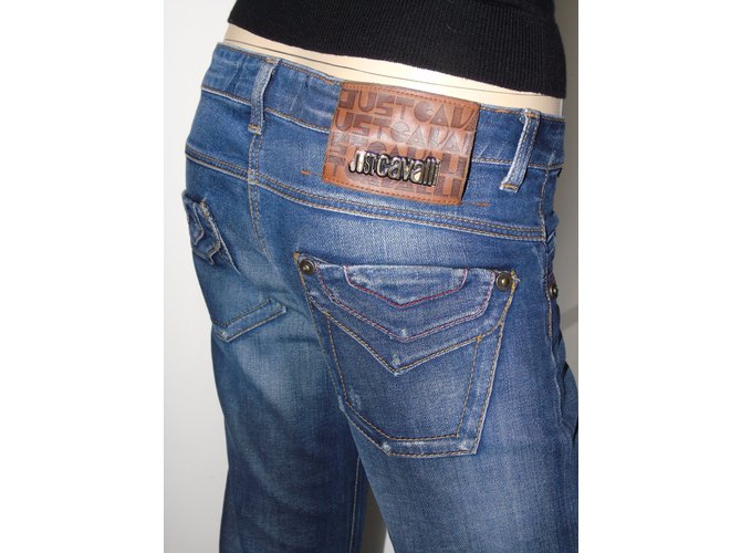 Jeans Just Cavalli Jeans Coton,Elasthane Bleu ref.38151 ...