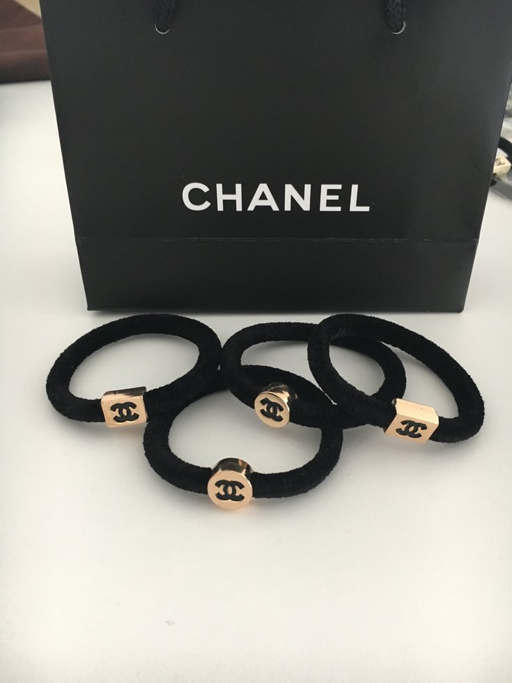 Chanel Hair accessories VIP gifts Cashmere Black ref.39809 - Joli Closet