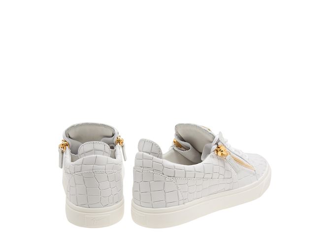 Baskets Giuseppe Zanotti Bleu En Cuir Pour Homme - Taille 41 EU (7 UK) - Occasion Très Bon état