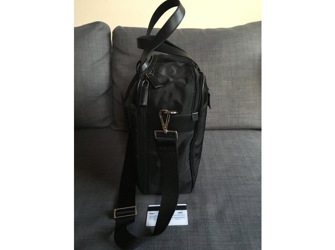 Prada briefcase Black Nylon ref.42832 Joli Closet