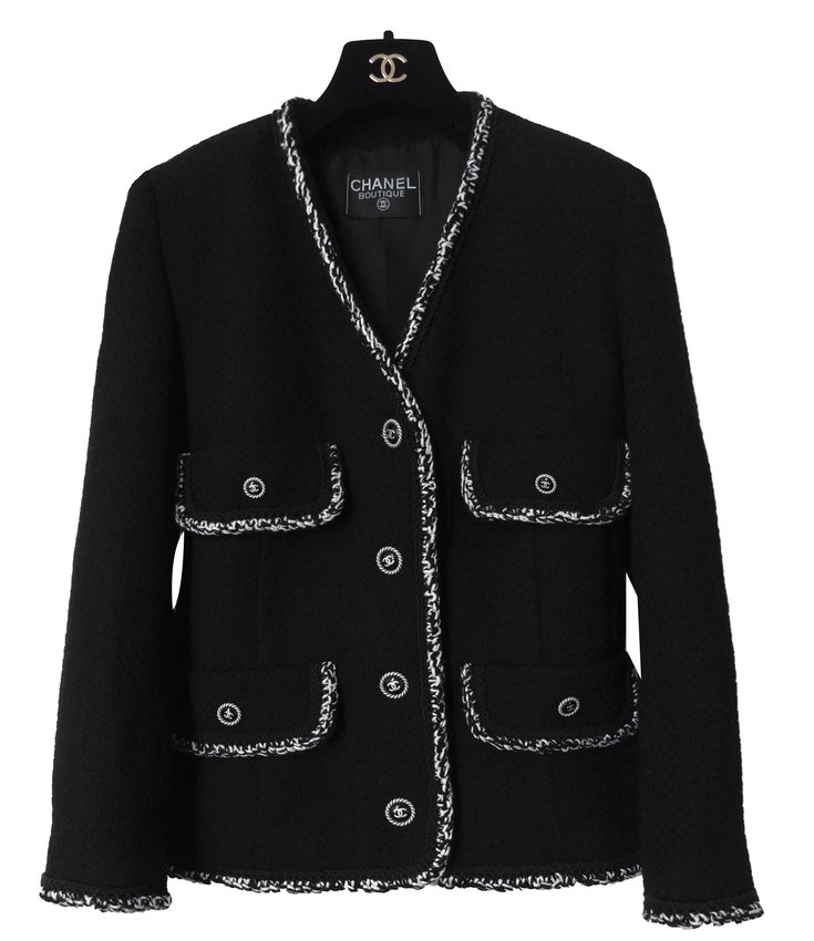 Chanel Jacket Black Wool ref.46455 - Joli Closet