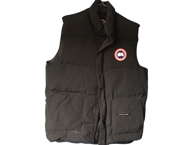 Canada Goose Weste ohne Ärmel Schwarz Baumwolle ref.47192 - Joli Closet