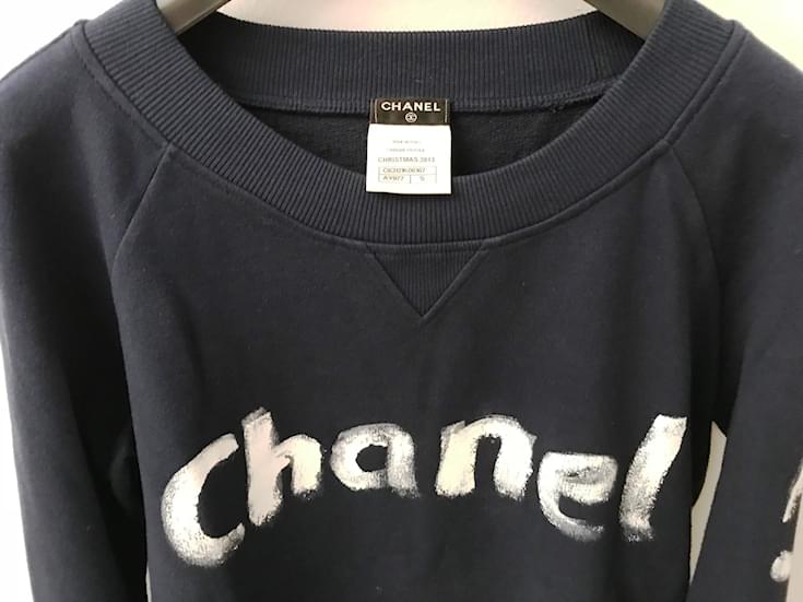 Chanel Sweater Blue Cotton ref.48013 - Joli Closet