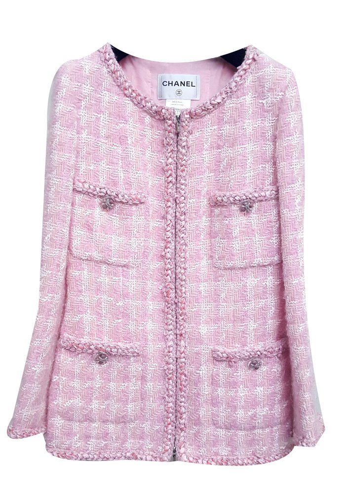CHANEL 14A Fall 2014 Supermarket Collection Pink Tweed Jacket ref.49638 ...