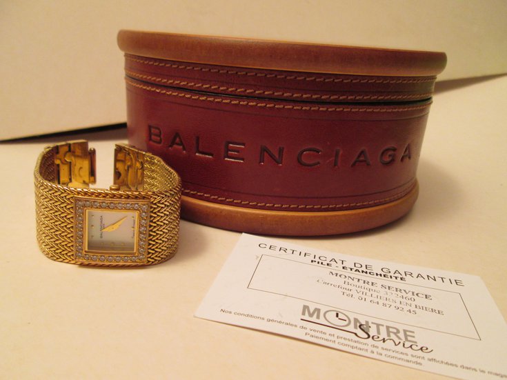 Balenciaga Fine watches Golden Gold-plated ref.55989 - Joli Closet