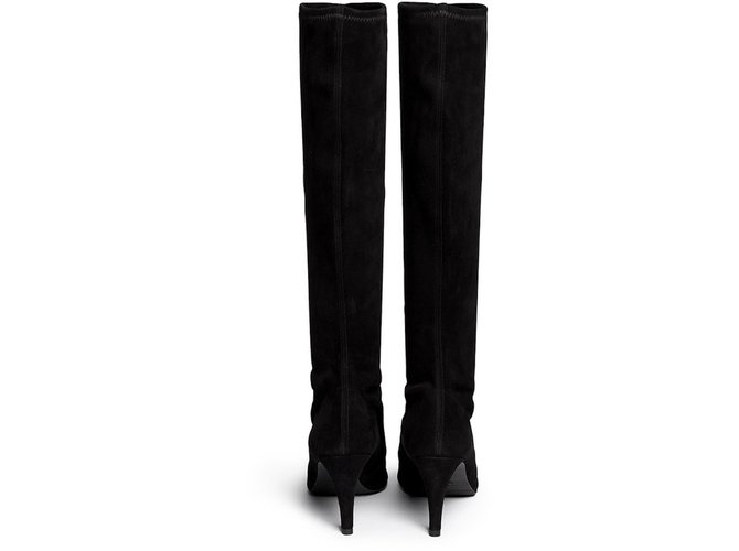 Bottes Stuart Weitzman Noires Taille 5 - Neuves Avec Emballage, Cuir, Talon 1 Pouce, Pour Femme