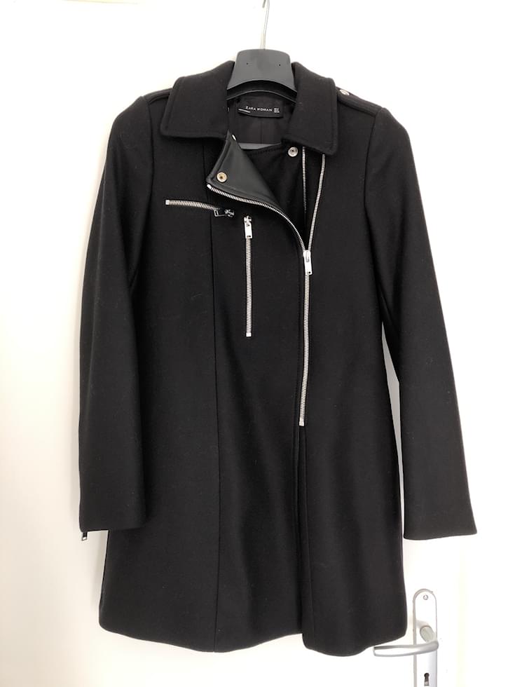 Zara Coats, Outerwear Black Wool ref.60326 - Joli Closet