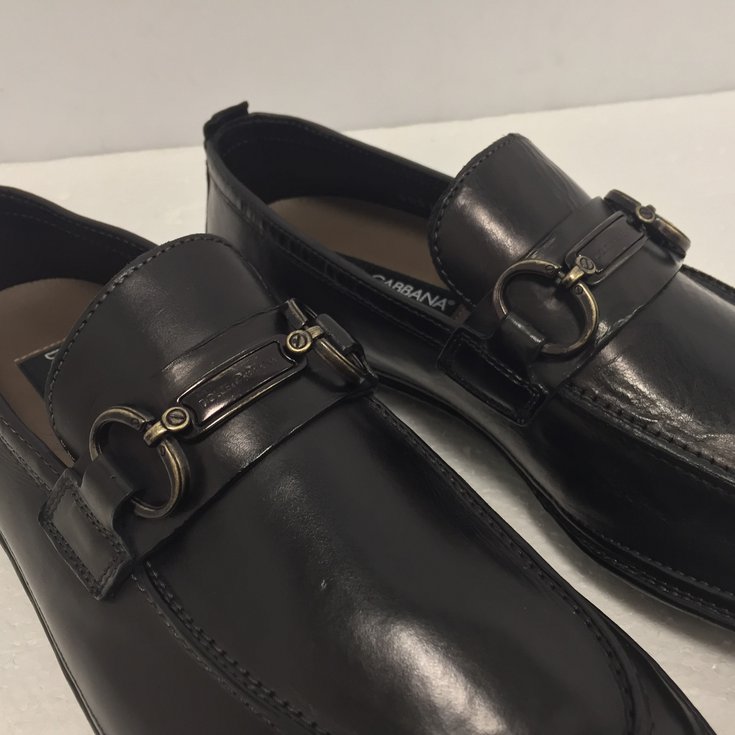 Dolce & Gabbana Loafers Slip ons Black Leather ref.61348 - Joli Closet