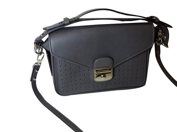 Longchamp Handbags Grey Leather ref.75486 - Joli Closet