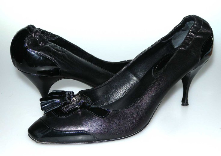 Céline Heels Black Leather Patent leather ref.76384 - Joli Closet