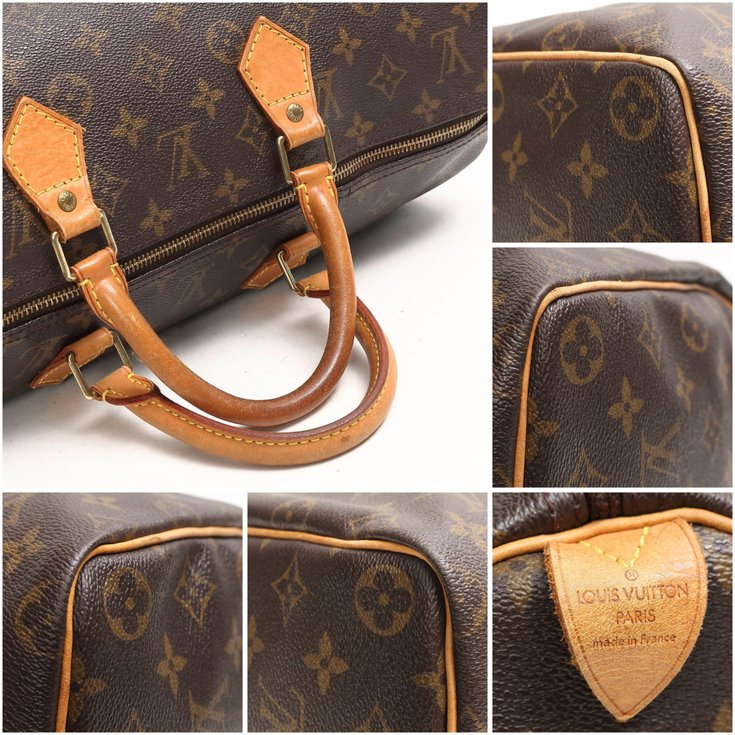 Louis Vuitton Speedy 40 Brown Cloth ref.78398 - Joli Closet