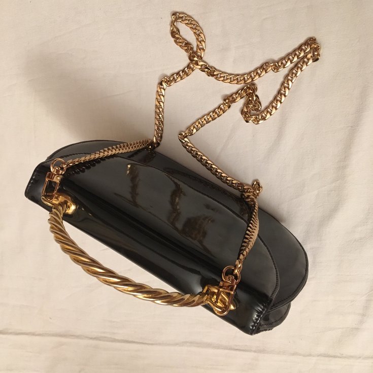 Bally Evening bag / pouch Black Patent leather ref.98471 - Joli Closet