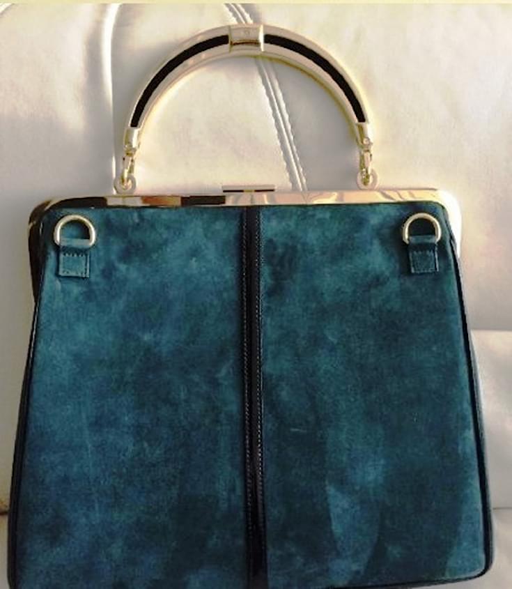 balmain green bag