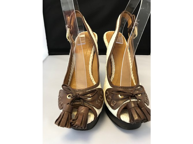 Escarpins Sofft Cuir Marron - Talons Hauts 10 Cm - Soufflet - Taille US 10 (FR 41/42)