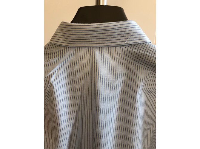 Veste Chemise Bleu Gris Marithé Et François Girbaud - Taille M, Occasion Très Bon état, Style Vintage