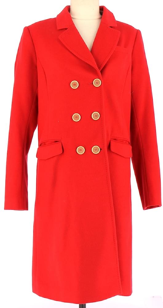 One step Coat Red Wool ref.110159 - Joli Closet