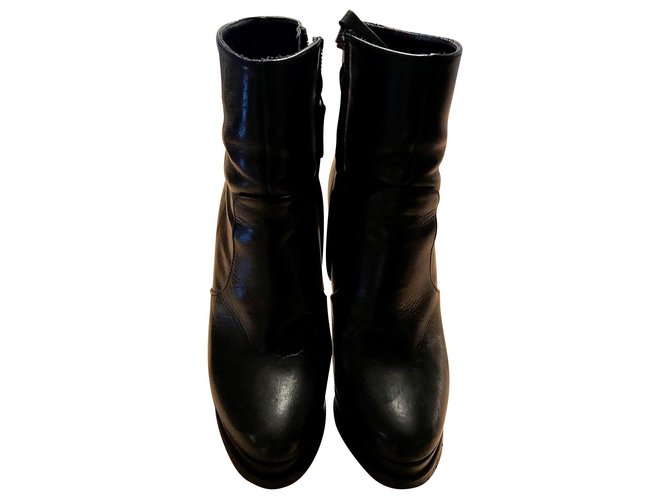 bottines noires zara