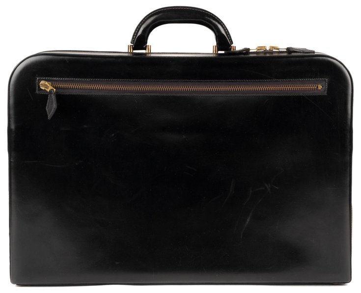 hermes men's leather briefcase