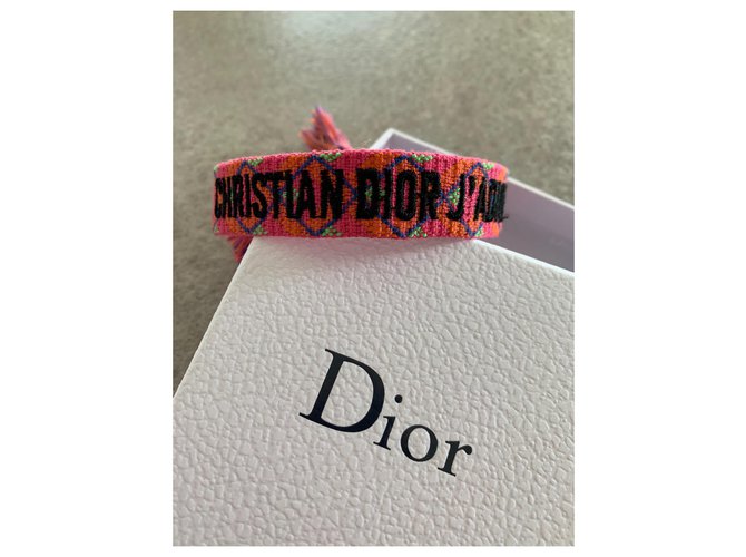 BRACELET CHRISTIAN DIOR J’ADIOR Tissu Rose ref.121335 Joli Closet