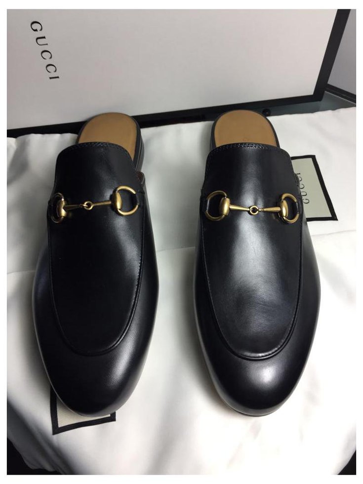 Gucci Princetown leather mules new sleepers Black ref.130891 - Joli Closet