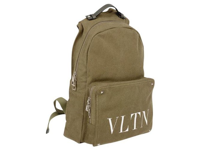 Valentino Backpack Dark green ref.133350 Joli Closet