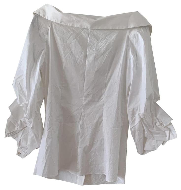 White shirt Zara sleeve 3/4 new Cotton ref.137843 - Joli Closet