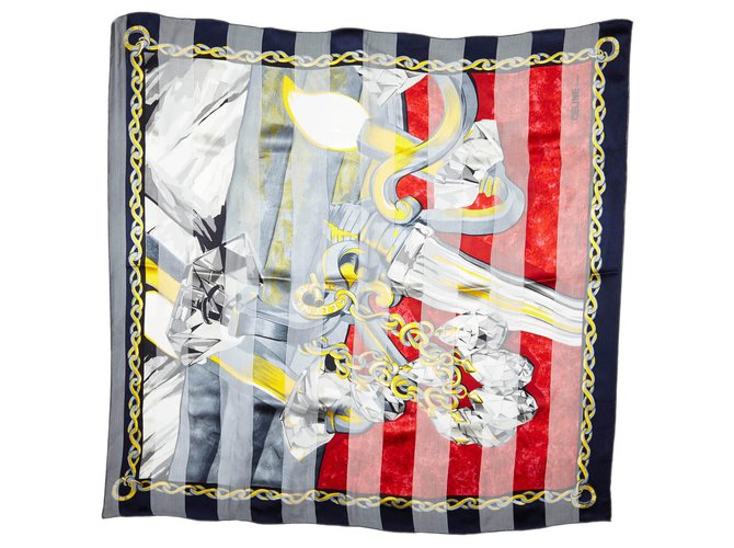 Foulard Céline Messageries et Diligences en soie