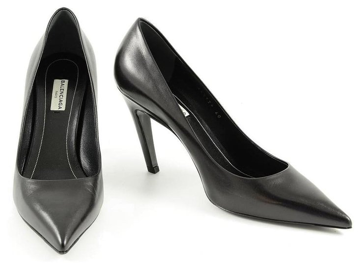 Balenciaga heels new Black Leather ref.138191 - Joli Closet