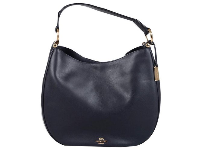 Coach handbag new Blue Leather ref.140479 Joli Closet