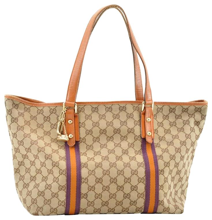 Gucci Sherry Line GG Tote Bag Cloth ref.143298 - Joli Closet