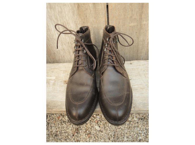 paraboot boots size 35 Mint condition Dark brown Leather ref.145682