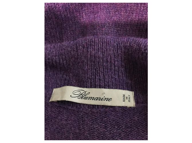 Chapeau Femme Blumarine Violet En Mélange Laine/acrylique - Neuf Avec étiquettes, Taille Unique, Italie