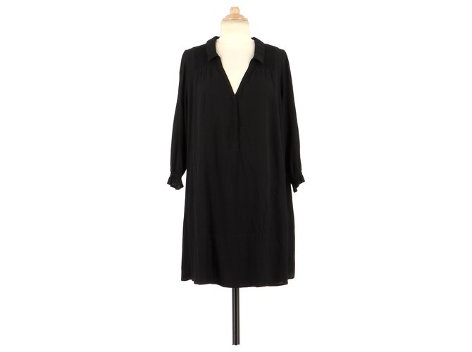 Robe Ba&sh Noire Taille 34 - Neuve Avec étiquettes - Coton élasthanne - Midi