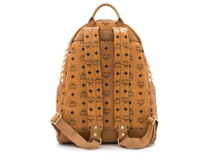 Sac à Dos Vintage MCM - Taille Moyenne, Toile Et Cuir Noir à Monogramme, Fait Main En Allemagne - Bon état