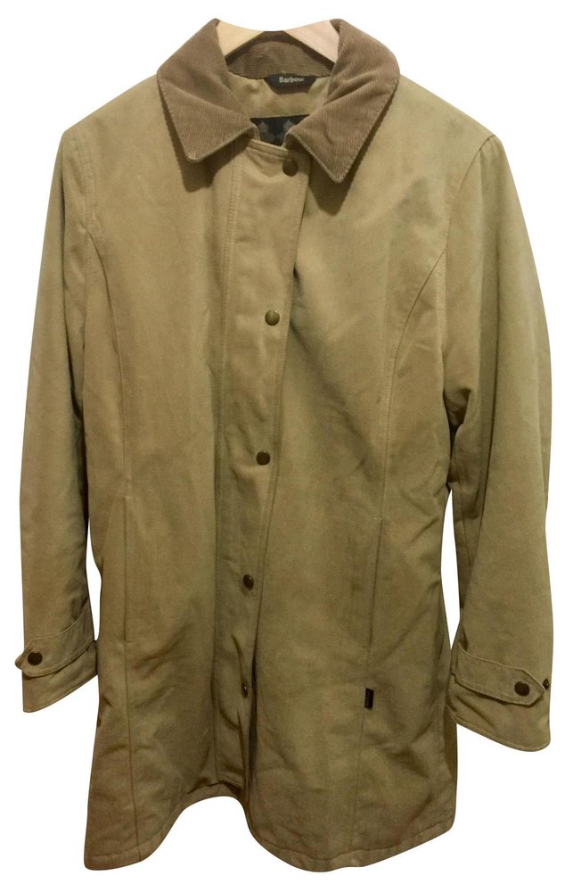 Barbour Newmarket Coat Brown Beige Cotton ref.154949 - Joli Closet