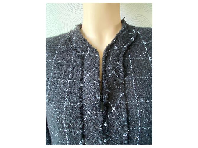 Veste Spectacle Femme Matlock & Brown Marron Gris Tweed Taille 36 - Occasion - Réf O05