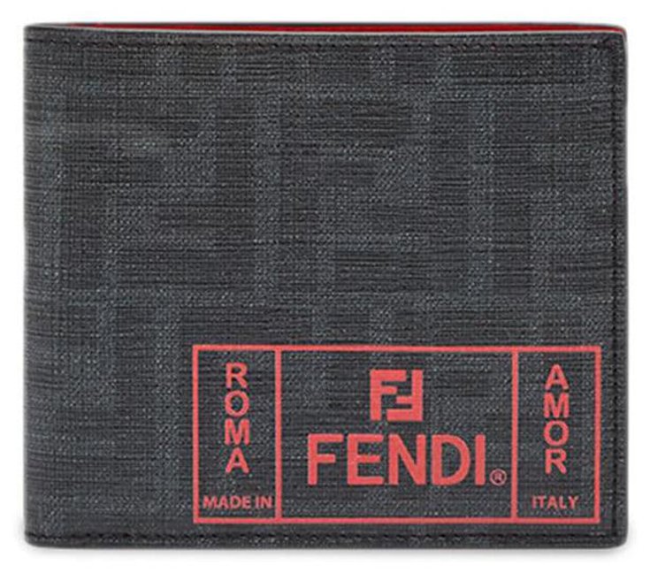 Fendi mens wallet Grey Leather ref.158470 - Joli Closet