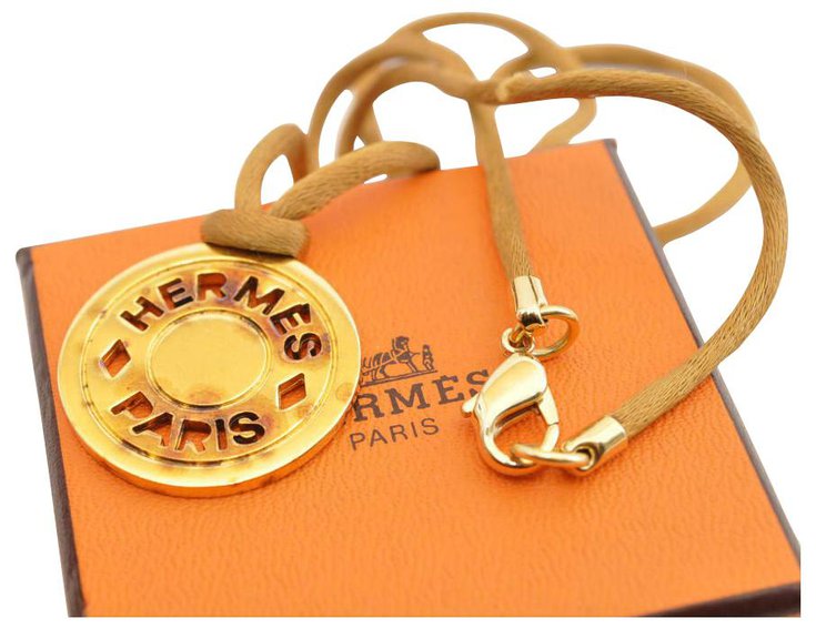 Hermès vintage necklace Golden Gold-plated ref.160851 - Joli Closet