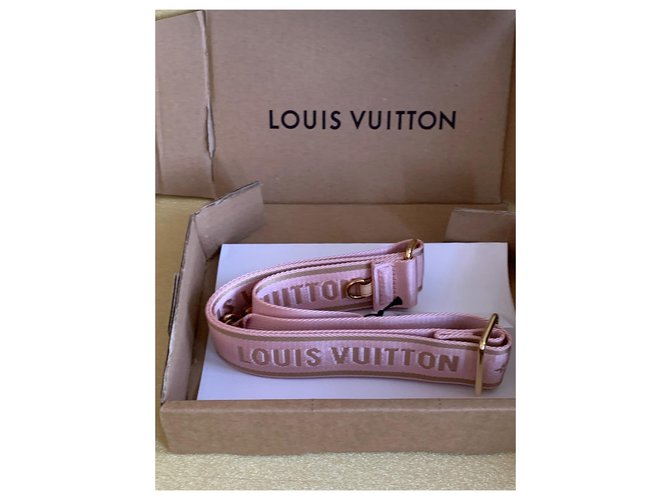 Louis Vuitton Guitar strap pink Beige ref.162214 Joli Closet
