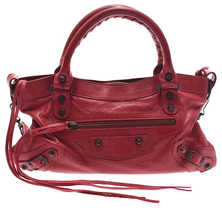 Balenciaga city Red Leather ref.169160 - Joli Closet