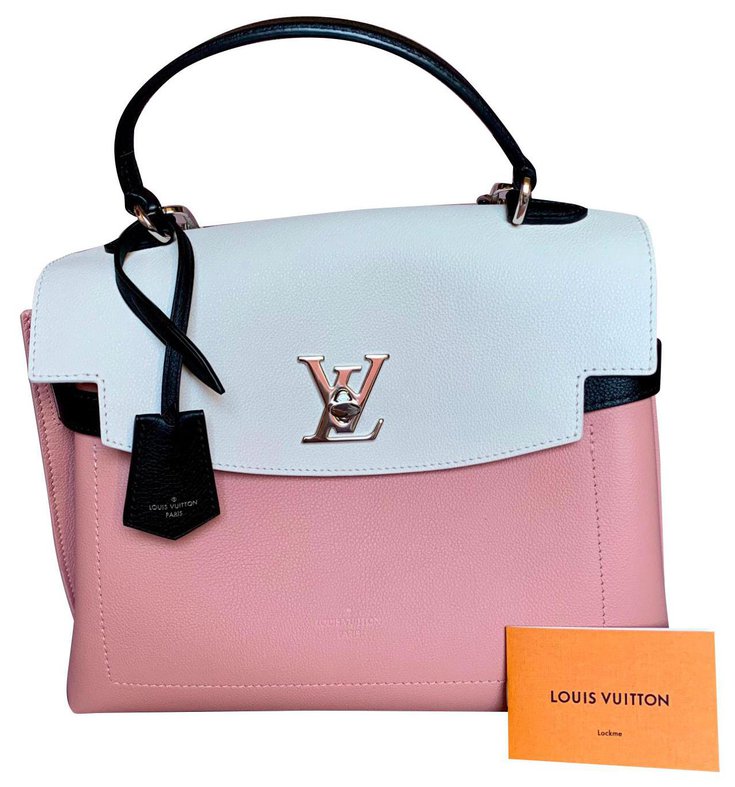 Lockit Louis Vuitton Lock me ever Black Pink White Lambskin ref.170565
