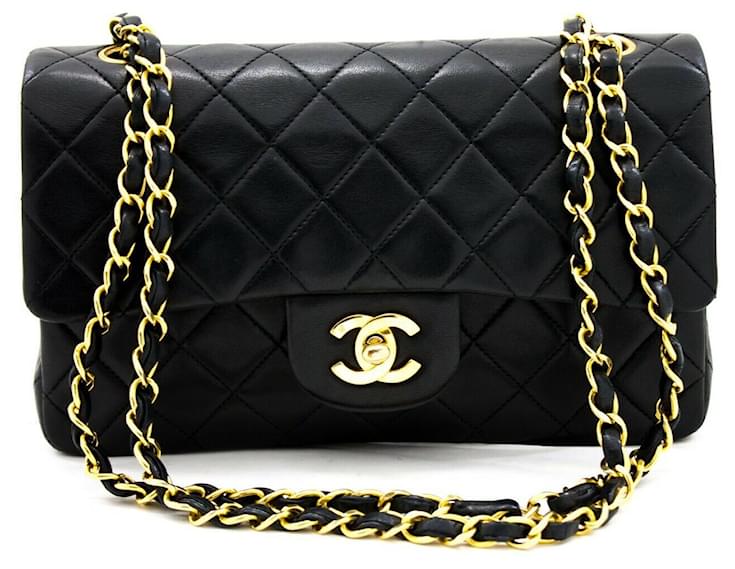 Chanel Chain Shoulder Bag Black Leather ref.174760 - Joli Closet