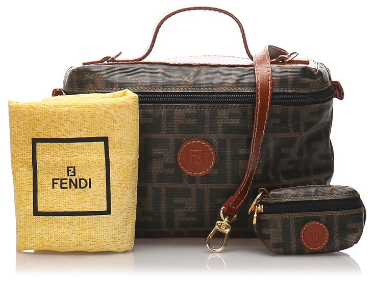 fendi zucca vanity bag