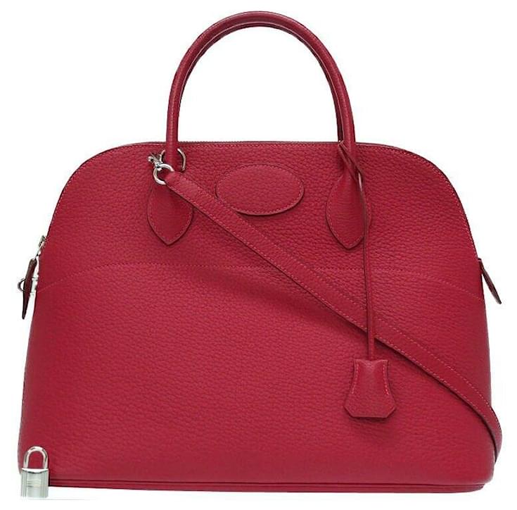 Hermès Hermes Bolide 35 Red Leather ref.176606 - Joli Closet