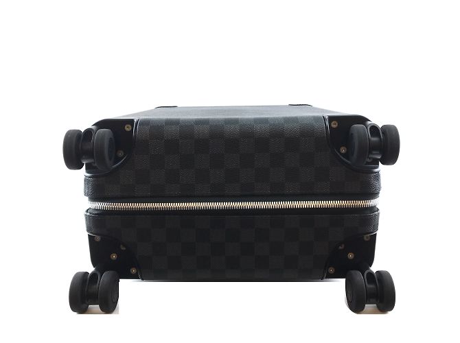 Bagages Louis Vuitton Horizon 50 Toile Damier Graphite Cuir Noir ref