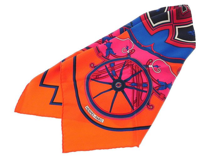 Hermès Scarf 70 Hermes Orange Silk ref.183606 Joli Closet