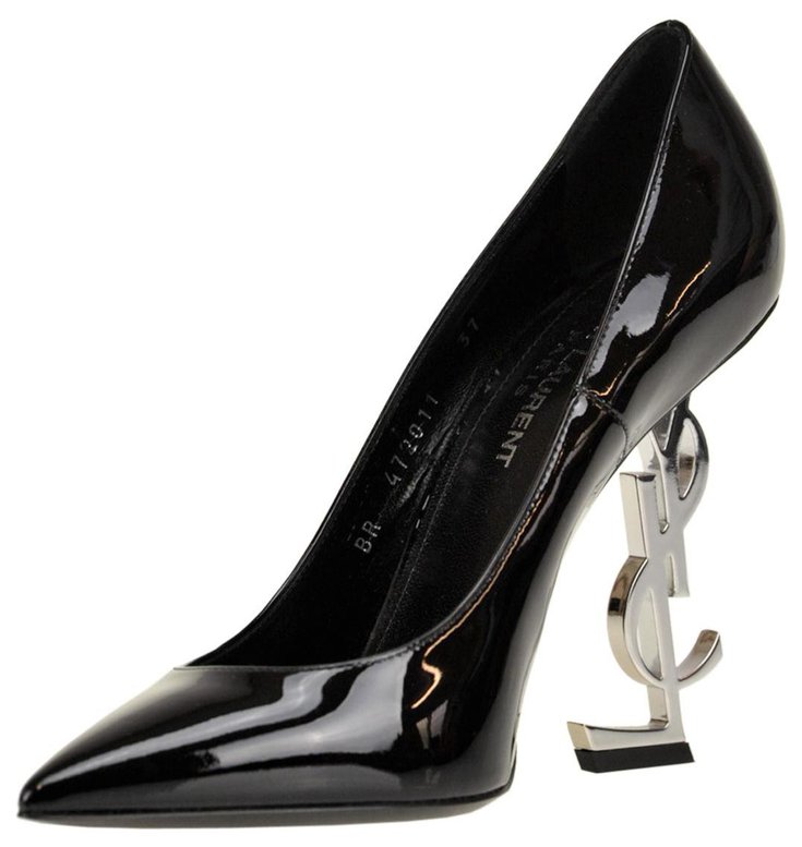 Yves Saint Laurent decollete ysl varnish Black Patent leather ref ...