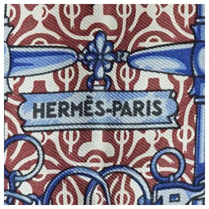 Hermès Hermes Blue Mors et Gourmettes Vichy Silk Scarf Multiple colors ...