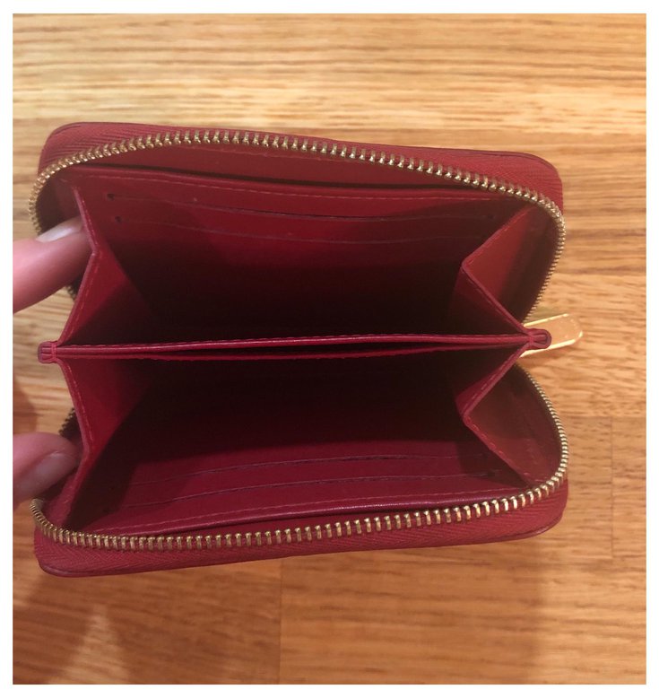 Louis Vuitton Mini zippy wallet Red Patent leather ref.190270 - Joli Closet